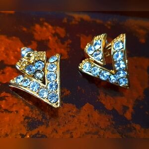 Gold & CZ diamonds earrings